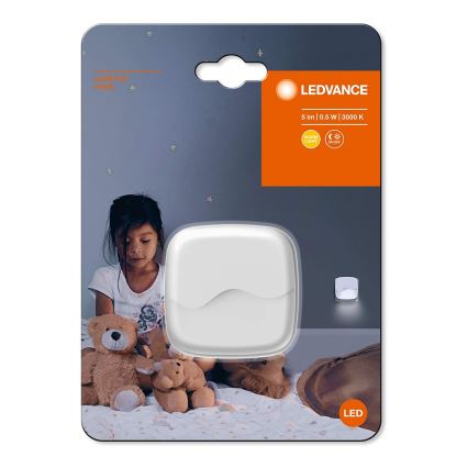 Ledvance - Veilleuse LED avec détecteur à brancher LUNETTA LED/0,5W/230V 3000K