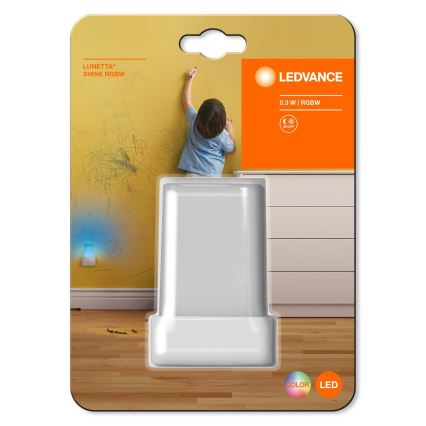 Ledvance - Veilleuse LED RGB avec détecteur LUNETTA LED/0,28W/230V