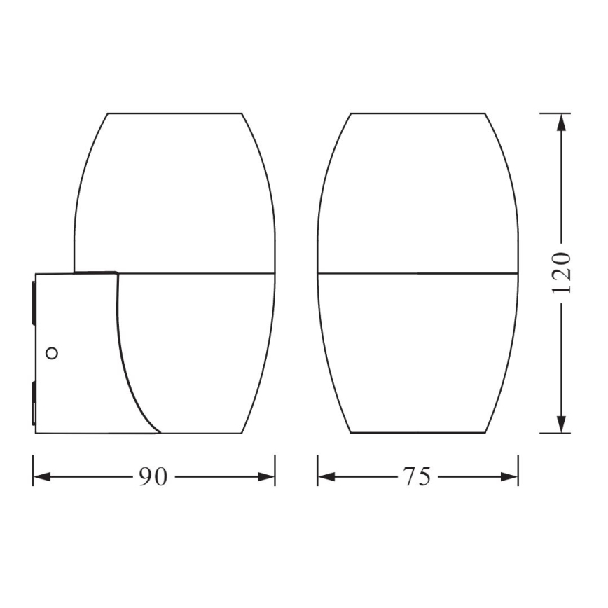 Ledvance - Wand Lamp voor Buiten CANNON 1xGU10/35W/230V IP44