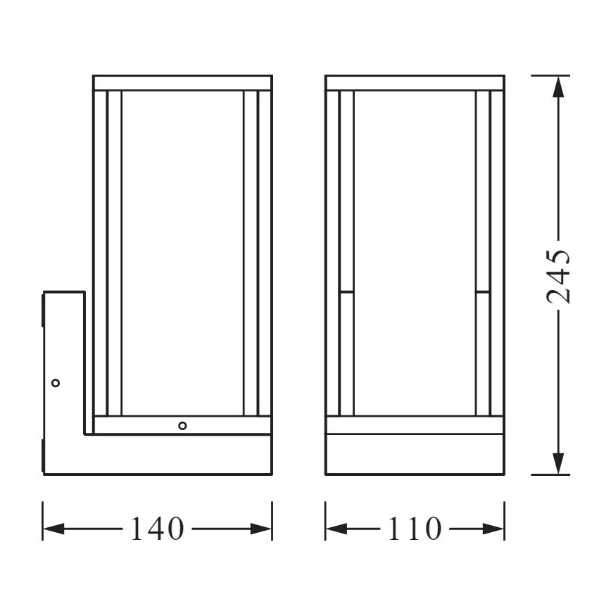 Ledvance - Wand Lamp voor Buiten FRAME 1xE27/60W/230V IP44