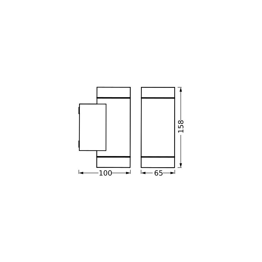 Ledvance - Wandlamp voor buiten ITYS 2xGU10/35W/230V IP65