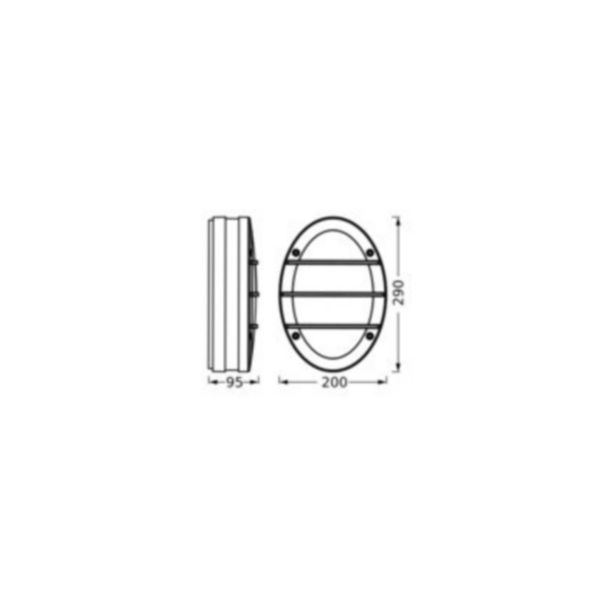 Ledvance - Wandlamp voor buiten ORBICK 2xE27/18W/230V IP65
