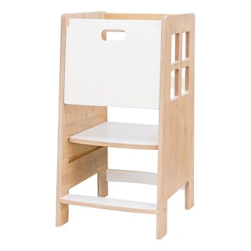 Leertoren KULE 90x50 cm bruin/wit