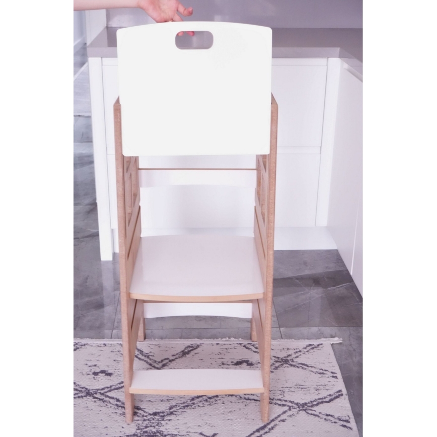 Leertoren KULE 90x50 cm bruin/wit