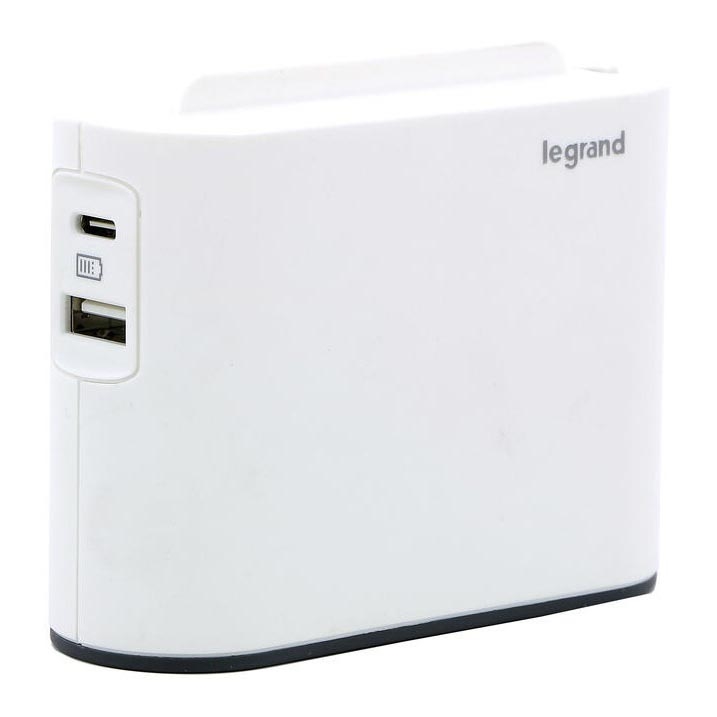 Legrand 049401 - Verdeelstekker 2Z Type C + USB-A + USB-C wit