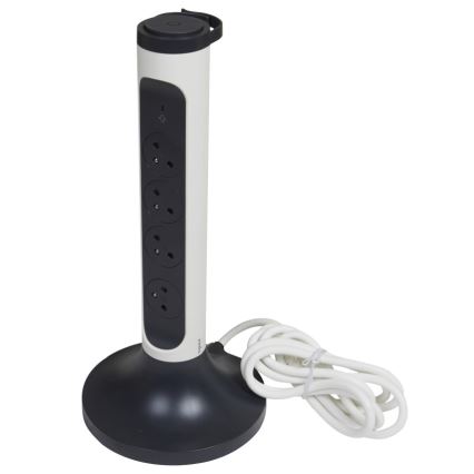 Legrand 049410 - Stekkerdoos zuil 230V/16A, 4x2P+T 2m