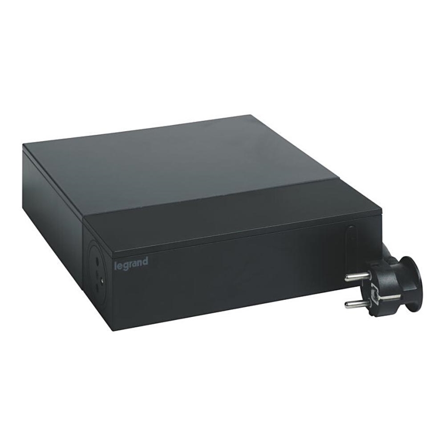 Legrand 049430 - HUB multimédia avec interrupteur 4Z Type E + 4Z Type C 2m noir