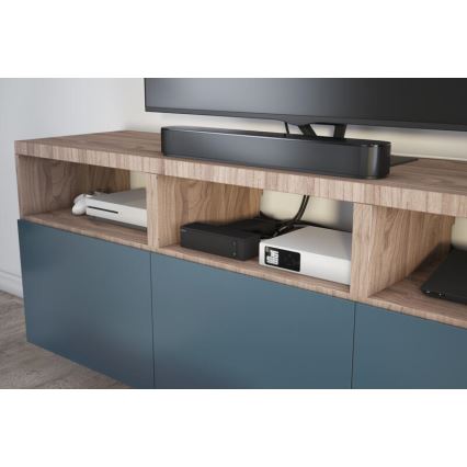 Legrand 049430 - Multimedia-HUB met schakelaar 4Z Type E + 4Z Type C 2m zwart