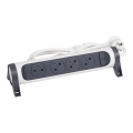 Legrand 049459 - Rallonge avec interrupteur 4Z Type E 3m