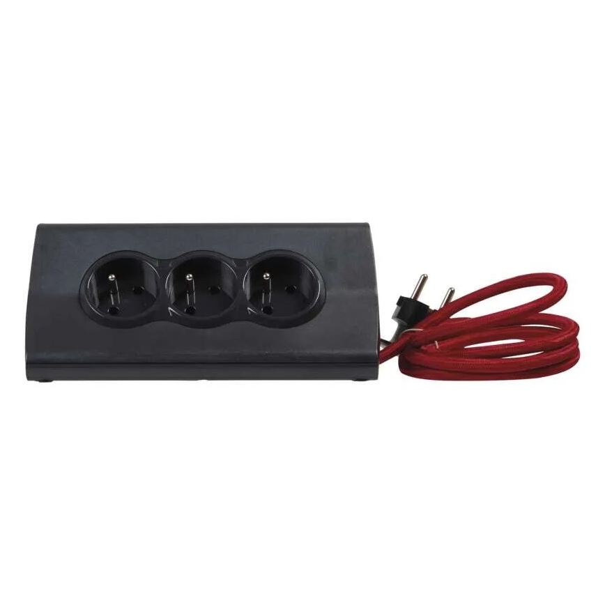 Legrand 050411 - Rallonge avec interrupteur et support de tablette 3Z Type E + 2 x USB-A 1,5m noir