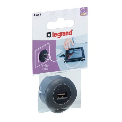 Legrand 50681 - USB lader 230V/1,5A zwart