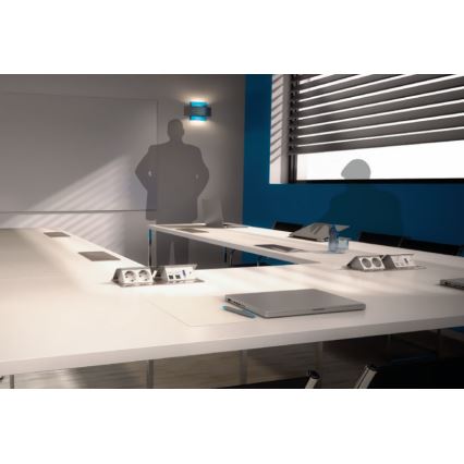 Legrand 54023 - Frame voor bureau-stopcontact POP-UP 2x4M RVS