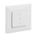 Legrand - Bediening voor jaloezieën met afdekraam NILOE STEP, wit