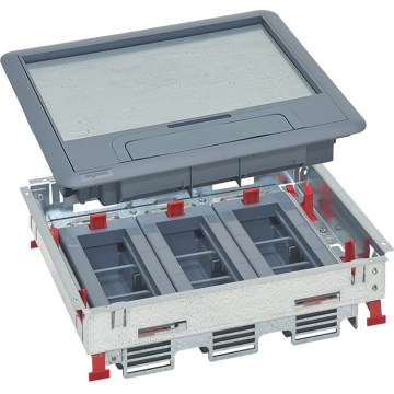 LEGRAND - Boîtier encastré pour double plancher 18 modules (9 appareils 45x45)
