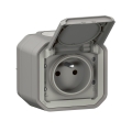 Legrand - Buitenwandcontactdoos PLEXO 250V IP55 grijs