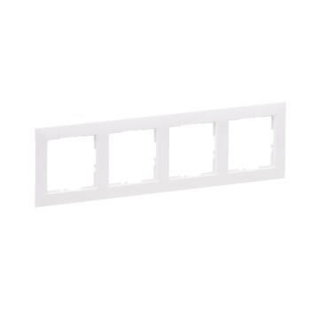 Legrand - Cadre 4 postes SUNO blanc
