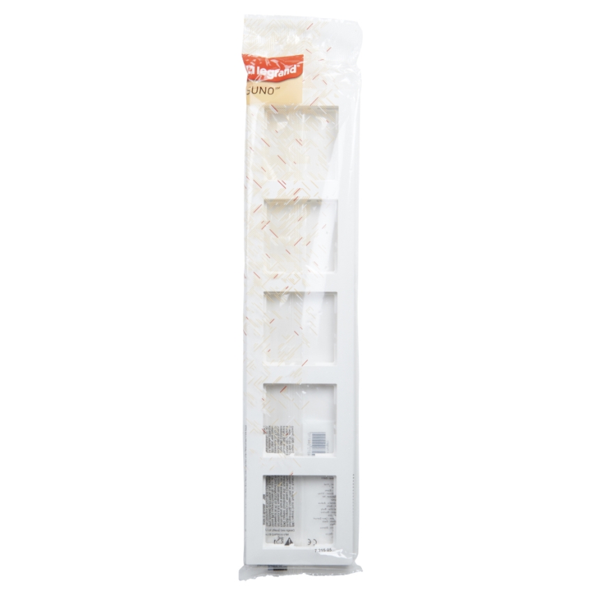 Legrand - Cadre 5 postes SUNO blanc