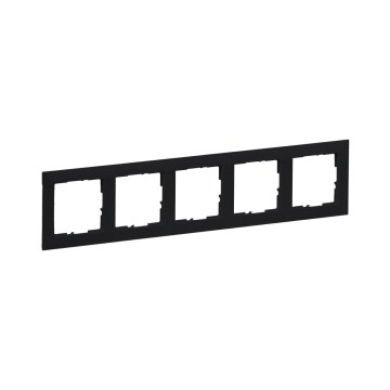 Legrand - Cadre 5 postes SUNO noir