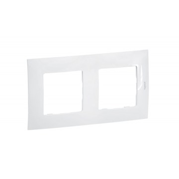 Legrand - Cadre double NILOE blanc