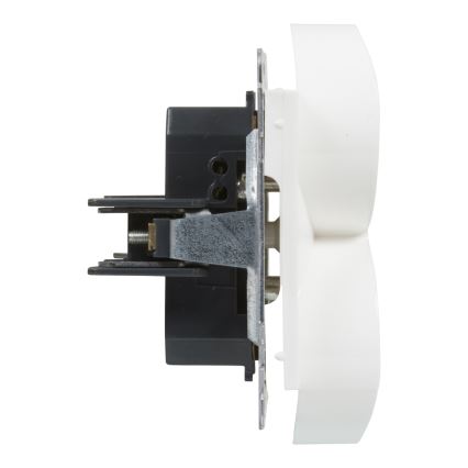 Legrand - Dubbele huishoudelijke wandcontactdoos zonder afdekraam 250V/16A SUNO wit