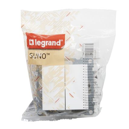 Legrand - Dubbele serieschakelaar č. 5 zonder afdekraam SUNO wit