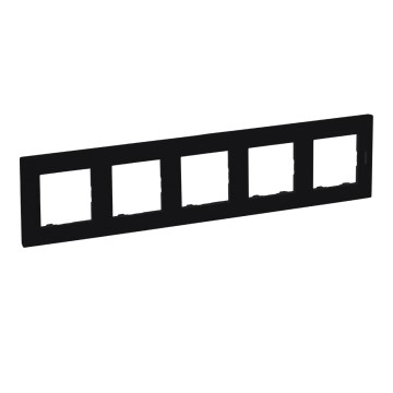 Legrand - Enjoliveur 5 postes NILOE STEP noir