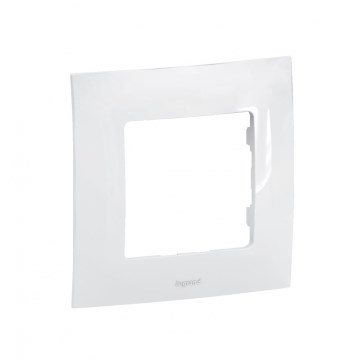 Legrand - Enkel afdekraam NILOE wit