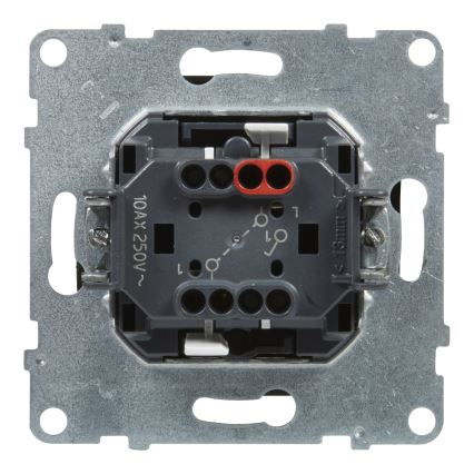 Legrand - Interrupteur d'escalier double sans cadre n° 6+6 SUNO, noir