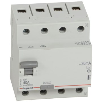Legrand - Interrupteur différentiel 4 pôles RX3 4P 40 A 30 mA AC