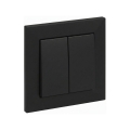 Legrand - Interrupteur double n° 5 avec cadre SUNO noir