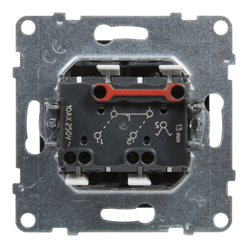 Legrand - Interrupteur double va-et-vient n° 5 sans cadre SUNO noir