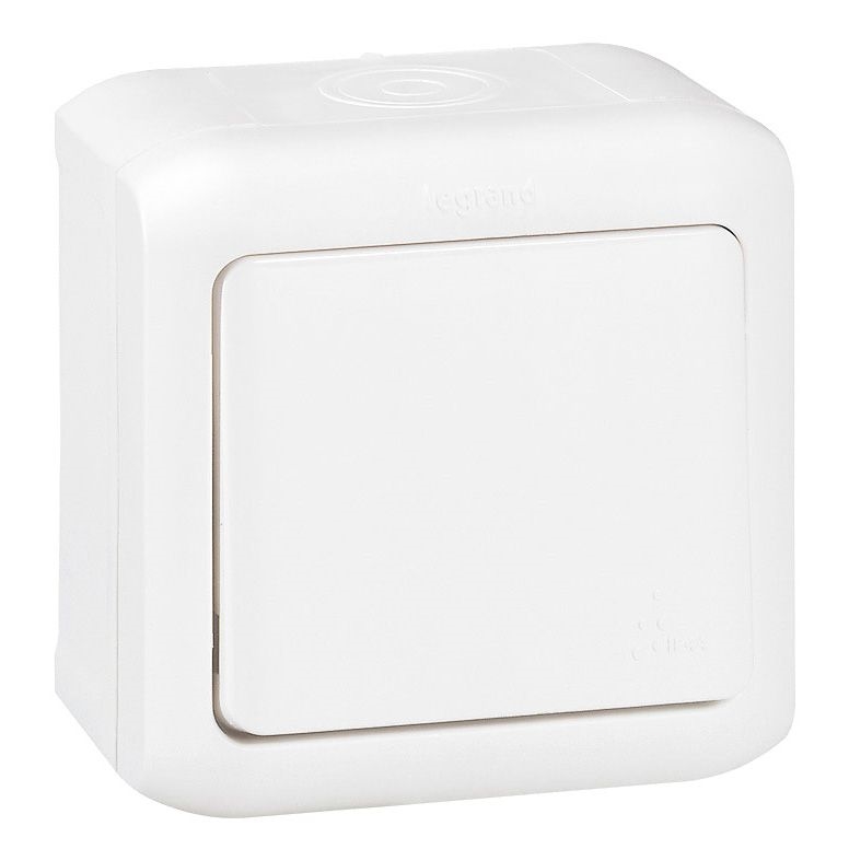 Legrand - Interrupteur mural unipolaire n° 1 FORIX IP44 blanc