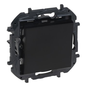 Legrand - Interrupteur simple sans cadre n° 1/0 NILOE STEP noir