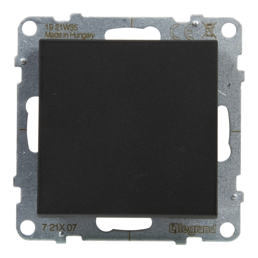 Legrand - Interrupteur unipolaire n° 1/0 sans cadre SUNO noir