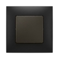 Legrand - Interrupteur unipolaire n° 1 avec cadre NILOE noir
