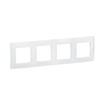 Legrand - NILOE 4-voudig afdekraam wit