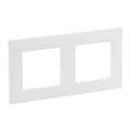 Legrand - Plaque double NILOE STEP blanche