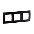 Legrand - Plaque triple NILOE noire