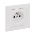 Legrand - Prise domestique avec cadre SUNO 250V blanche