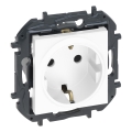 Legrand - Prise domestique SCHUKO sans cadre NILOE STEP 250V blanche