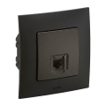 Legrand - Prise Ethernet RJ45 avec cadre NILOE, noire