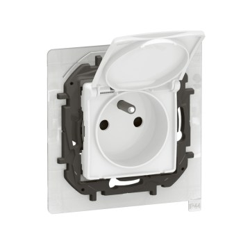 Legrand - Prise extérieure domestique sans cadre NILOE 250V IP44 blanche