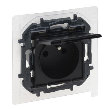 Legrand - Prise extérieure domestique sans cadre NILOE STEP 250V IP44 noire
