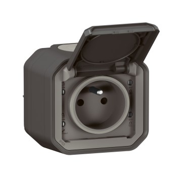 Legrand - Prise extérieure PLEXO 250V IP55 anthracite