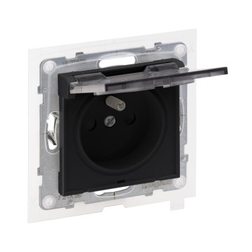 Legrand - Prise extérieure sans cadre 250 V/16 A NILOE STEP IP44 noire