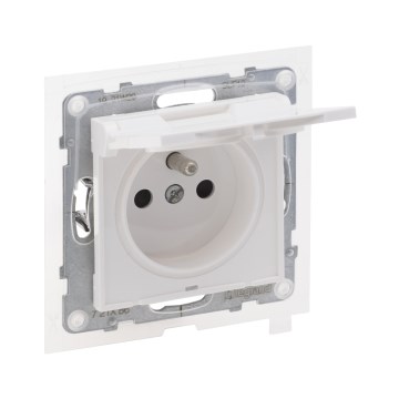 Legrand - Prise extérieure sans enjoliveur 250V/16A NILOE STEP IP44 blanche
