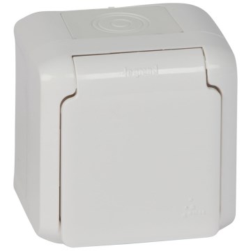 Legrand - Prise murale d'extérieur FORIX 250V IP44 blanche
