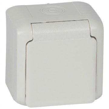 Legrand - Prise murale domestique FORIX 250V IP44 blanche