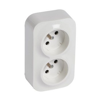 Legrand - Prise murale double domestique FORIX 250V blanche