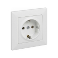 Legrand - prise murale SCHUKO avec cadre SUNO, 250 V, blanche